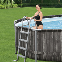 BESTWAY 5611T 24 'x 12' x 48 "Set piscina ovale europa SET piscina con struttura in metallo