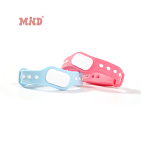 Bracelet de paiement fermé RFID imperméable, bracelet intelligent NFC en silicone double couche avec logo personnalisé