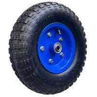 Roue pneumatique pour brouette 3.00-8 3.25-8 3.50-8 4.00-8, pneu de remplacement en caoutchouc pour chariot à main, chariot, brouette
