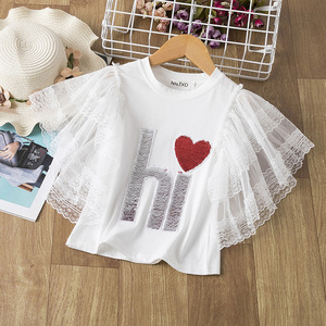 เสื้อยืดเด็กผู้หญิงลายการ์ตูนแขนสั้นผ้าฝ้ายสำหรับเด็กวัยหัดเดิน ลดราคาสุดฮอตประจำฤดูร้อนปี 2022 เหมาะสำหรับใส่ในวันเกิด - Product Image 1