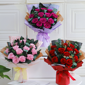 Bouquet di Rose Stabilizzate di Grado A, Fiori Eterni, <span class=keywords><strong>Regalo</strong></span> <span class=keywords><strong>per</strong></span> Natale, Pasqua, <span class=keywords><strong>San</strong></span> <span class=keywords><strong>Valentino</strong></span>, Festa della Mamma, Laurea - Product Image 5
