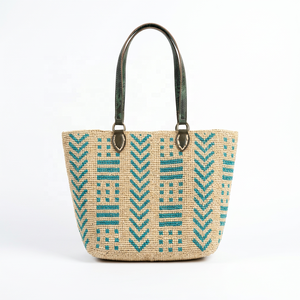 Bolso Tote Monocromático de Jacquard para Mujer, Cierre Abierto, Gran Capacidad para Viajes - Product Image 2