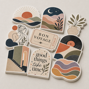 Adesivi Personalizzati con Grafiche Artistiche su Misura per Journaling, Scrapbooking e Presentazioni Regalo - Product Image 1