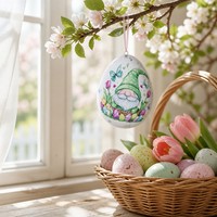 Œufs de Pâques en mousse pour décorer, œufs en polystyrène lisses pour la création de couronnes DIY