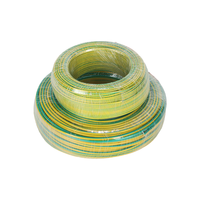 Câble de mise à la terre personnalisé cuivre BVR4mm ² fil électrique Flexible pour la construction de gaine de couleur jaune-vert câble BVR