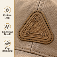 Patch en cuir PU 3D personnalisé en relief pour vêtements, jeans, chapeaux – Logo personnalisé à coudre sur les étiquettes de vêtements