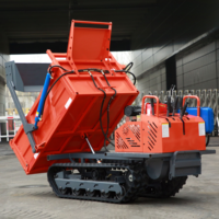 Minidumper Compacto con Motor Diésel, Tipo Crawler, de 2 Toneladas, con Gran Tracción para Carga y Transporte de Piedras