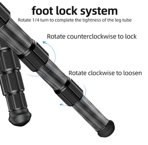 Bexin thiết kế mới sợi carbon video đứng Trọng lượng nhẹ p406c nhỏ gọn chuyên nghiệp bán buôn xách tay <span class=keywords><strong>Monopod</strong></span> cho máy ảnh - Product Image 6