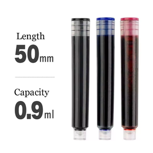 Set di Penne Stilografiche Weizhuang con Inchiostri Nero, Blu e Rosso, Sacche d'Inchiostro Universali da 3,4mm, Scrittura Fluida, Materiale Plastico e Metallico, Ricaricabili - Product Image 4