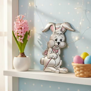 Targa BLAZON BUNNY ROSA Dimensioni 45x65mm - Product Image 3