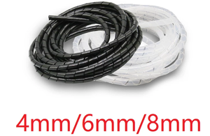 <span class=keywords><strong>Gaine</strong></span> de protection pour câbles en <span class=keywords><strong>spirale</strong></span> de 4 mm, 6 mm, 8 mm, pour l'organisation des câbles, le gainage des tuyaux, la gestion des faisceaux de câbles, la protection des tuyaux, la protection des cordons, la <span class=keywords><strong>gaine</strong></span> - Product Image 3