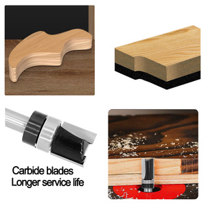 Tuôn ra cắt <span class=keywords><strong>Router</strong></span> <span class=keywords><strong>bit</strong></span> 1/2 mortising mô hình cắt với Shank mang cho mẫu/mô hình làm việc tuôn ra cắt tỉa 1/4 Shank 2 Sáo - Product Image 4