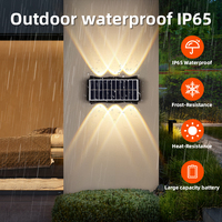Lampe LED solaire pour la maison, lampe de jardin solaire étanche/lampe solaire extérieure/lampe murale solaire/lampes solaires d'extérieur