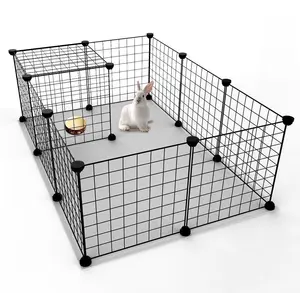 DIY Pet Playpen Dog Fences Animal Cat Crate Cave Multi-functional Sleeping Playing Kennel Rabbits Guinea Pig Cage Dog House