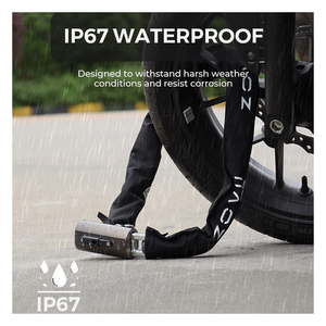 Diseño de alta seguridad 120db Cerradura de <span class=keywords><strong>cadena</strong></span> de alarma Acero al carbono 1200 Mm <span class=keywords><strong>Cadena</strong></span> larga Cerradura de <span class=keywords><strong>bicicleta</strong></span> Cerradura de <span class=keywords><strong>cadena</strong></span> a prueba de polvo <span class=keywords><strong>para</strong></span> <span class=keywords><strong>bicicleta</strong></span> - Product Image 5