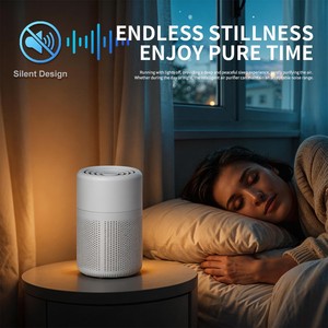 Purificateur d'air électrostatique HEPA rechargeable par USB, en promotion, pour usage domestique, élimine la fumée et le formaldéhyde, idéal pour les soins de bébé - Product Image 6