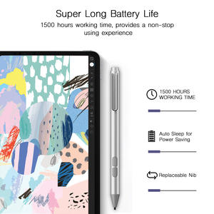 Stylet MPP 2.0 pour <span class=keywords><strong>Surface</strong></span> <span class=keywords><strong>Pro</strong></span>/Go/Book, stylet tactile pour tablette, protocole 4096, sensibilité à la pression, stylet tactile en aluminium capacitif - Product Image 2