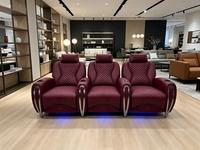 Fauteuils inclinables de cinéma maison avec massage et porte-gobelets – Équipement VIP pour salles de cinéma et théâtres IMAX