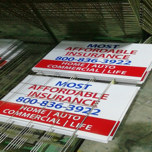 Publicité extérieure personnalisée de haute qualité Impression numérique <span class=keywords><strong>Correx</strong></span> Yard Lawn Signs avec H-Stakes pour la promotion - Product Image 1