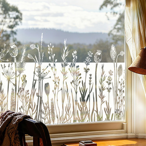 Film de fenêtre en <span class=keywords><strong>PVC</strong></span> 3D effet vitrail Fancyfix 200x44.5cm, adhésion statique, protection de la vie privée, durable, pour appartement, salon - Product Image 1