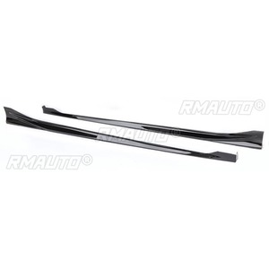 Kit carrosserie pour Honda Civic 11e génération 2021-2024, jupes latérales de style MUGEN noir brillant, accessoires de voiture - Product Image 5