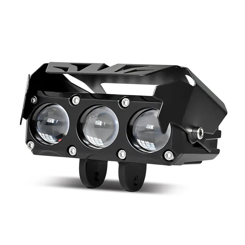 新しいスタイルのオートバイ照明システムLEDヘッドライト22w 2200lm3レンズ車LEDヘッドライトプロジェクターLEDオートバイ電球