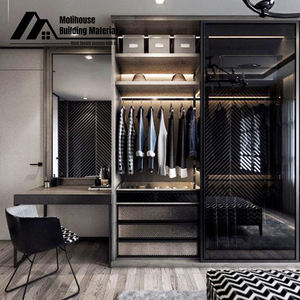 ตู้เสื้อผ้าห้องนอนที่ทันสมัยเรียบง่ายตู้ห้องนอนที่ทันสมัยเฟอร์นิเจอร์บ้านโลหะสีขาวตู้เสื้อผ้าห้องนอนขนาดคิงไซส์ - Product Image 2