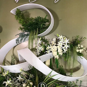 Vải trang trí trần nhà dạng sóng uốn lượn, xoắn ốc, đa năng, chất liệu vải đàn hồi, kiểu dáng hiện đại, dùng làm đạo cụ trang trí đám cưới. - Product Image 1