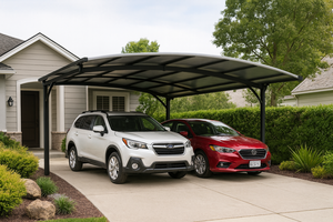 Youya Parking Hangar <span class=keywords><strong>Toit</strong></span> Usage Domestique Étanche En Aluminium Auvent De Stationnement De Voiture Simple/deux/trois/quatre Voitures Pvdf <span class=keywords><strong>Toit</strong></span> Carport <span class=keywords><strong>Garage</strong></span> - Product Image 2