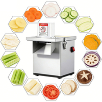 YYHB 3-in-1 Commerciële Elektrische Groente- en Fruit Snijder, Snijmachine, Shredder, Laag Geluidsniveau, Geschikt voor Bakkerijen, Afrikaanse Restaurants en Voedselbereiding