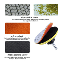 Pads de polissage flexibles secs DEYI 3 mm, professionnels pour le polissage des sols, céramique, béton, granit, liés à la résine, 50 OEM