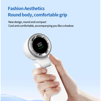 Ventilateur de cou portable mini haute vitesse 2025, design sans pales, pliable, boîte de fonctionnalités, refroidissement 9V, prend en charge la banque d'alimentation