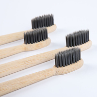 Brosse à dents en bambou avec étui, logo personnalisé, meilleure qualité, fabricant, 100% biodégradable, poils en charbon de bambou pour adultes et enfants