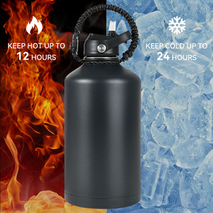 Carafe isotherme en acier inoxydable avec housse de transport, filtre à infusion amovible, 2 couvercles, poignée en paracorde, sans BPA - Product Image 6