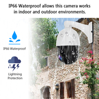 Caméra dôme PTZ de surveillance 5MP à vitesse moyenne de 4,5 pouces avec zoom optique 20x, compatible avec les enregistreurs HIK NVR et les caméras PoE