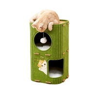 Tour pour chat moderne en feutre, multi-niveaux, gain de place, arbre à chat, condo, griffoir, maison de jeu intérieure de luxe pour animaux de compagnie, mobilier pour chat