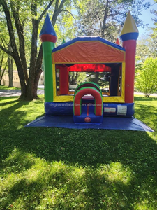 Castello gonfiabile gonfiabile del castello di salto all'aperto del Pvc del grado commerciale buttafuori con l'aeratore - Product Image 4