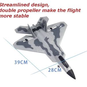 Avion de chasse RC en mousse EPP FX-822 F22 2,4 GHz, envergure 290 mm, modèle d'avion télécommandé RTF - Product Image 6