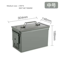 Boîte de rangement extérieure en métal étanche et antichoc M19A1/M2A1/PA108 FAT 30CAL 50CAL pour munitions