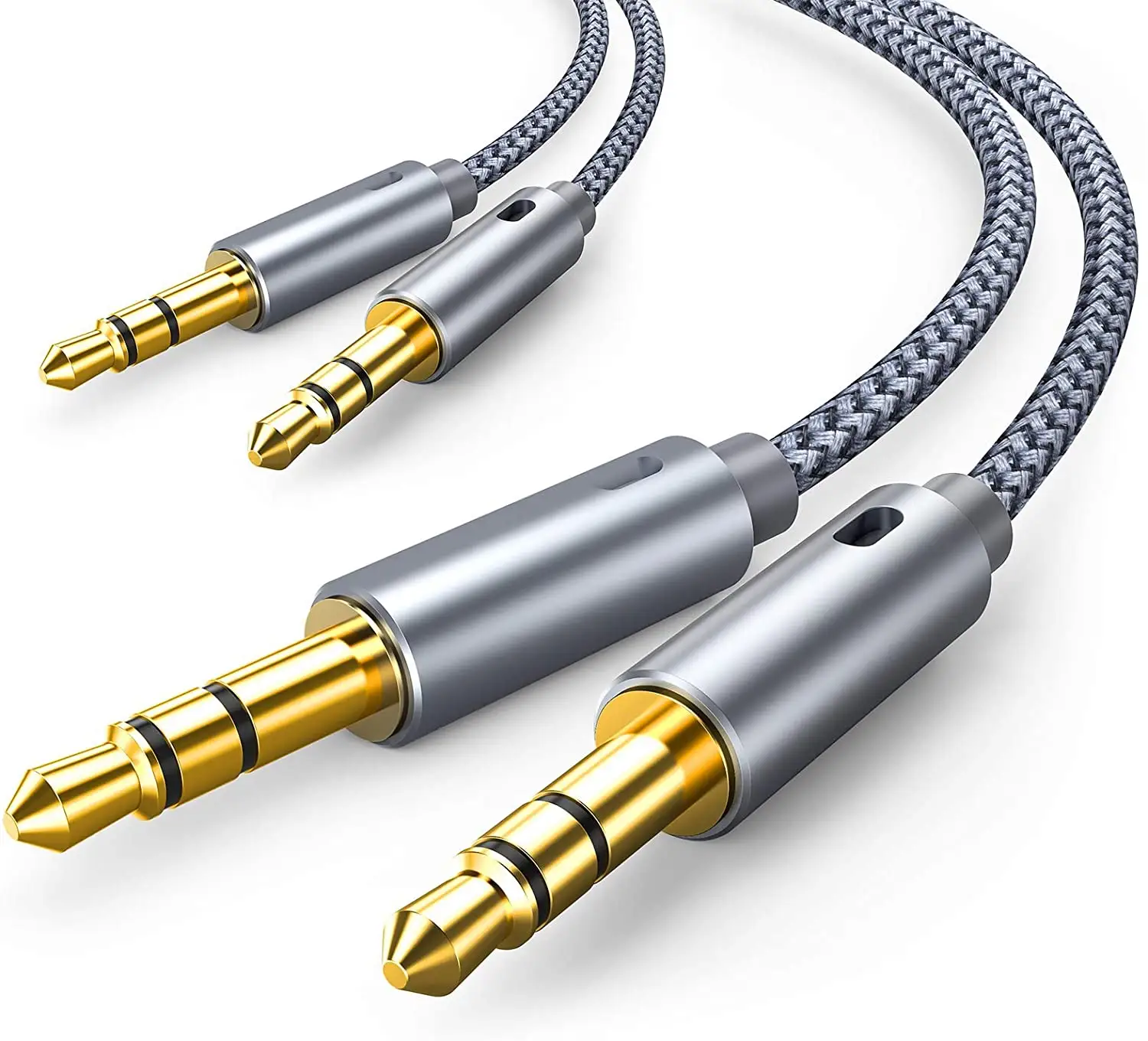 Hi-Fi Auxiliary Cable 3.5Mm Audio Cable Nylon Braided Aux Cord Audio & Video Cables Audio 8 Pins