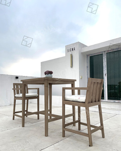 Muebles <span class=keywords><strong>de</strong></span> Teca <span class=keywords><strong>para</strong></span> Exteriores <span class=keywords><strong>de</strong></span> Diseño <span class=keywords><strong>de</strong></span> Fábrica, Estilo Resistente a la Intemperie, Asiento Alto con Reposabrazos, Barra <span class=keywords><strong>de</strong></span> <span class=keywords><strong>Patio</strong></span> <span class=keywords><strong>de</strong></span> <span class=keywords><strong>Madera</strong></span> Sólida - Product Image 3