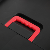 Chariot utilitaire pliable à 3 niveaux, chariot de service roulant, pliable avec roulettes pivotantes, étagères en plastique, cadre en métal