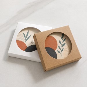 Caja de Papel con Impresión de Logotipo Personalizado para Imán de Refrigerador, Insignia, Recuerdo, Embalaje - Product Image 1