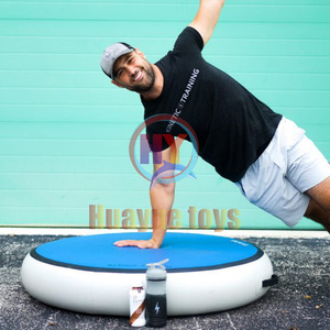 Colchonetas inflables redondas personalizadas de <span class=keywords><strong>1m</strong></span> para gimnasia, bloque de aire inflable, pista de aire, colchoneta redonda inflable para gimnasio - Product Image 5