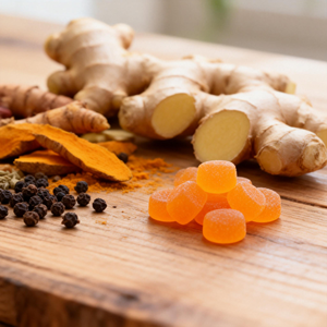 Gummies biologiques au curcuma et au gingembre, marque privée, <span class=keywords><strong>parfaits</strong></span> pour <span class=keywords><strong>Amazon</strong></span> - Product Image 3