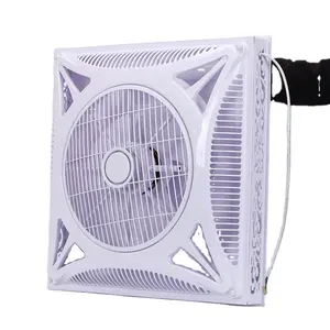 Ventilador de techo con luz LED Venta al por mayor Techo 14 pulgadas 600*600 Ventilador de control remoto Ventilación Extractor de aire de escape superventas ST