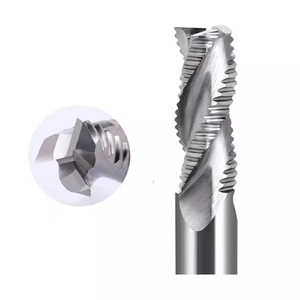 DZ Solid <strong>Carbide</strong> 4-Flute Rough Thread <strong>End</strong> <strong>Mill</strong> for Metal Aluminium Customizable OEM Option - Product Image 1
