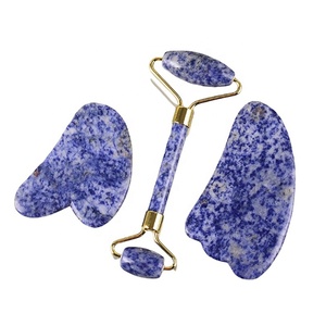 Set <span class=keywords><strong>di</strong></span> Rullo <span class=keywords><strong>per</strong></span> <span class=keywords><strong>il</strong></span> <span class=keywords><strong>Viso</strong></span> in Quarzo Rosa Naturale con Logo del Produttore, Massaggiatore Facciale Guasha, Strumento <span class=keywords><strong>per</strong></span> Massaggio Gua Sha - Product Image 5