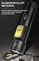Lampe de plongée sous-marine XHP70 1500 lumens en alliage d'aluminium avec interrupteur poussoir, portée 400M, rechargeable, étanche IPX8, indicateur de puissance