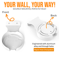 Soporte de Pared Metálico Bangcheer y Soporte Colgante para TP-Link Deco BE75/BE85/BE95 con Organizador de Cables y Amplificador de Wi-Fi